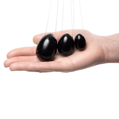 La Gemmes - Yoni Egg Set Black Obsidian