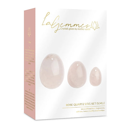 La Gemmes - Yoni Egg Set Rose Quartz