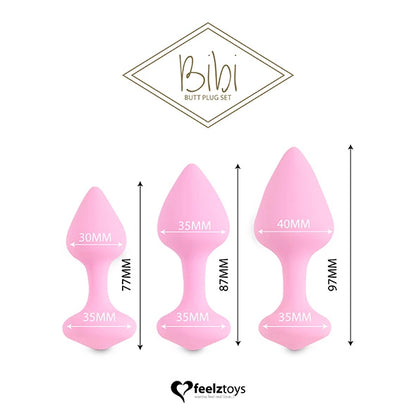 FeelzToys - Bibi Butt Plug Set 3 pcs