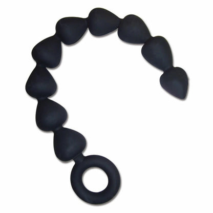 S&M - Black Silicone Anal Beads