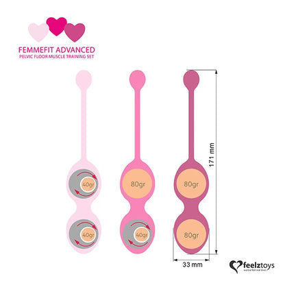 FeelzToys - FemmeFit Advanced Pelvic Muscle Training Set 3 pcs