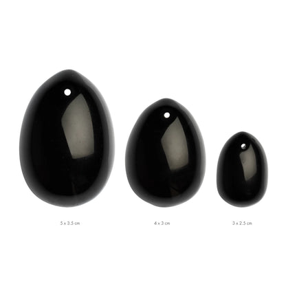 La Gemmes - Yoni Egg Set Black Obsidian