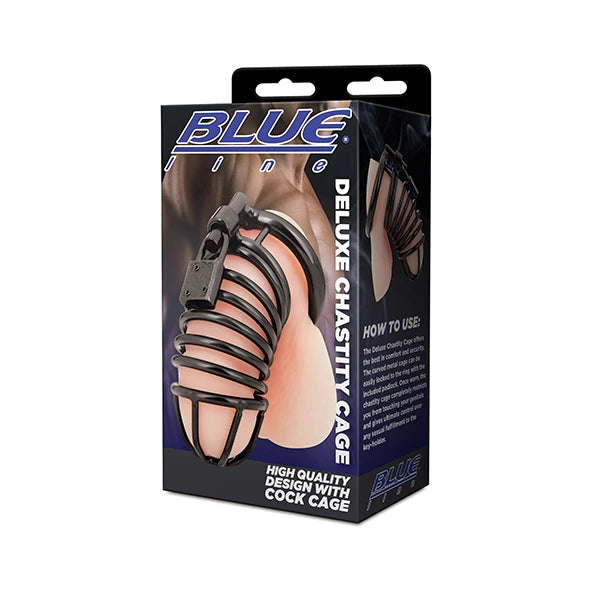 Blueline - Deluxe Chastity Cage Black